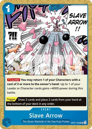 Carta Slave Arrow OP07-056, versión Promo