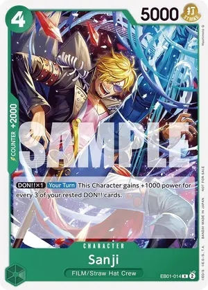 Carta Sanji EB01-014, versión Arte alternativo