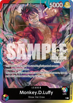 Carta Monkey.D.Luffy P, versión Arte alternativo