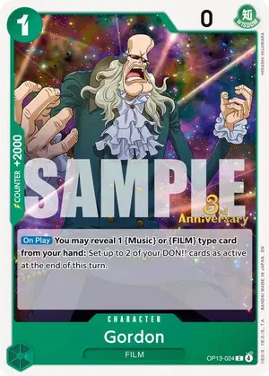 Carta Gordon OP13-024, versión Promo