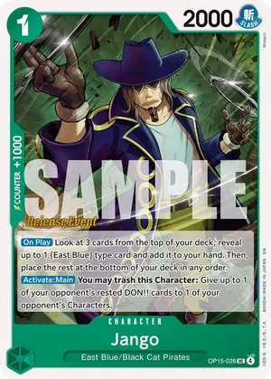 Carta Jango OP15-026, versión Promo
