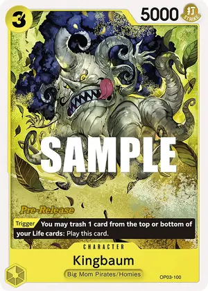 Carta Kingbaum OP03-100, versión Promo