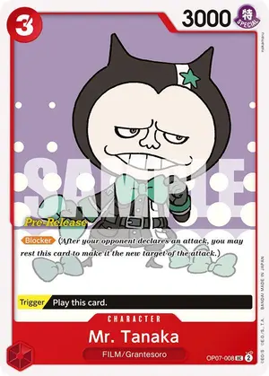 Carta Mr. Tanaka OP07-008, versión Promo