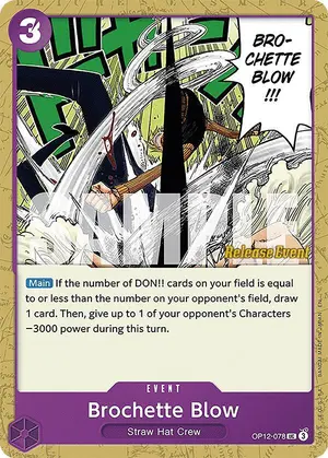 Carta Brochette Blow OP12-078, versión Promo