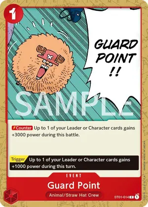 Carta Guard Point ST01-014, versión Promo