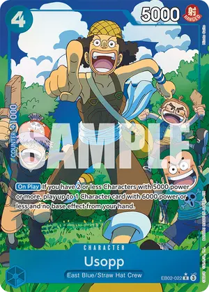 Carta Usopp EB02-022, versión Arte alternativo