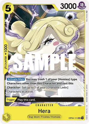 Carta Hera OP04-111, versión Promo