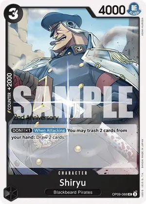 Carta Shiryu OP09-088, versión Promo