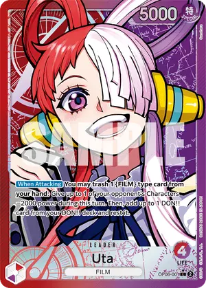 Carta Uta OP06-001, versión Arte alternativo
