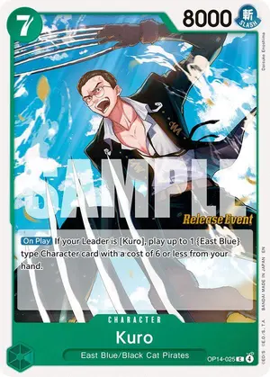 Carta Kuro OP14-025, versión Promo