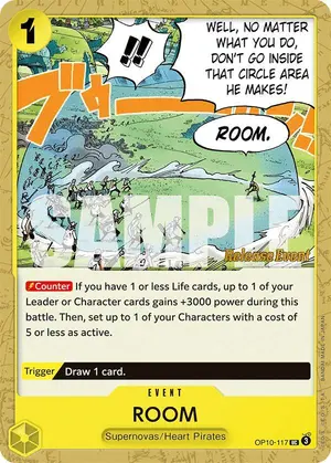 Carta ROOM OP10-117, versión Promo