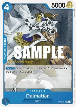 Carta Dalmatian OP05-046, versión Promo