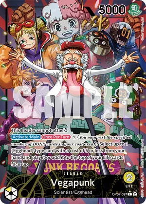 Carta Vegapunk OP07-097, versión Arte alternativo
