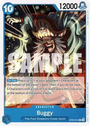 Carta Buggy OP09-051, versión Normal