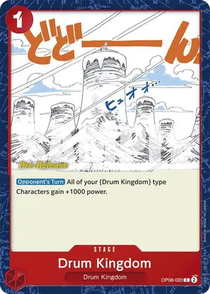 Carta Drum Kingdom OP08-020, versión Promo