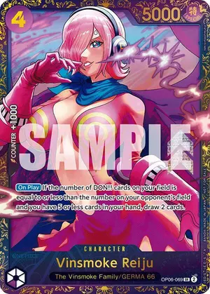 Carta Vinsmoke Reiju OP06-069, versión Arte alternativo