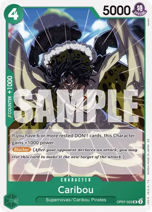 Carta Caribou OP07-023, versión Normal