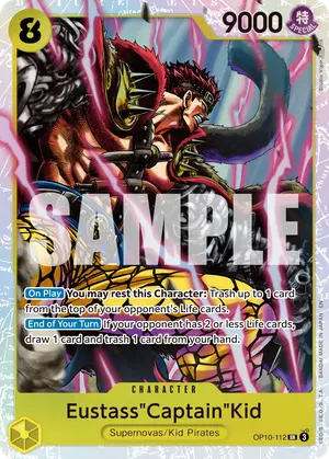 Carta Eustass"Captain"Kid OP10-112, versión Normal