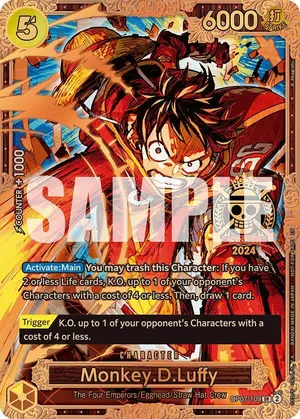 Carta Monkey.D.Luffy OP07-109, versión Arte alternativo