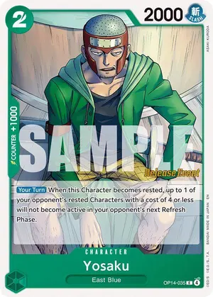Carta Yosaku OP14-035, versión Promo