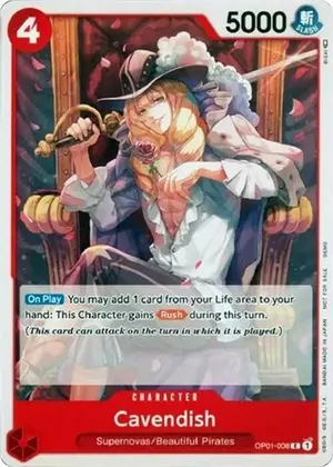Carta Cavendish OP01-008, versión Promo