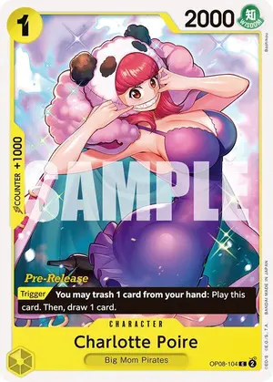 Carta Charlotte Poire OP08-104, versión Promo