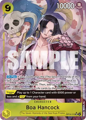 Carta Boa Hancock OP14-112, versión Arte alternativo