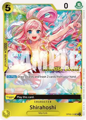 Carta Shirahoshi OP03-116, versión Arte alternativo