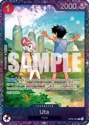 Carta Uta OP09-002, versión Arte alternativo