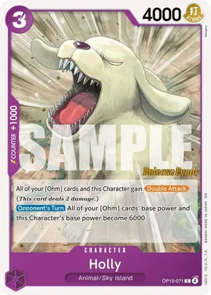 Carta Holly OP15-071, versión Promo