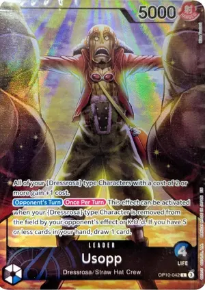 Carta Usopp OP10-042, versión Arte alternativo