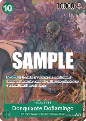 Carta Donquixote Doflamingo OP04-031, versión Arte alternativo