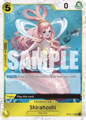 Carta Shirahoshi OP03-116, versión Normal