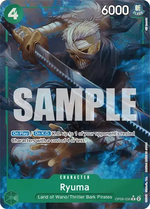 Carta Ryuma OP06-036, versión Arte alternativo