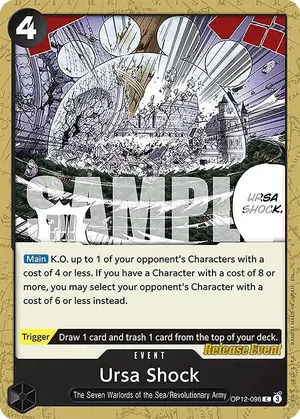 Carta Ursa Shock OP12-096, versión Promo