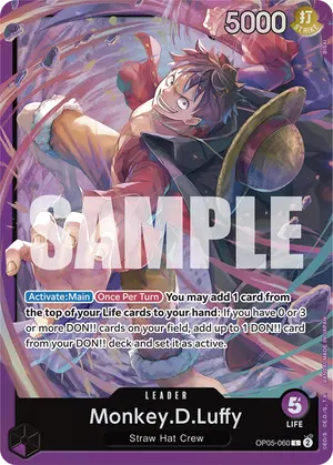 Carta Monkey.D.Luffy OP05-060, versión Normal