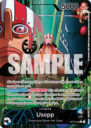 Carta Usopp OP10-042, versión Arte alternativo