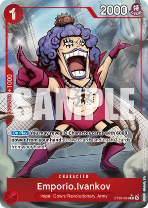 Carta Emporio.Ivankov ST30-004, versión Arte alternativo