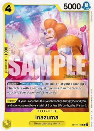 Carta Inazuma OP10-100, versión Promo