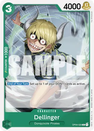 Carta Dellinger OP04-029, versión Normal