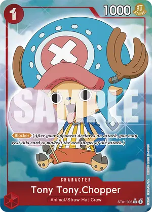 Carta Tony Tony.Chopper ST01-006, versión Arte alternativo