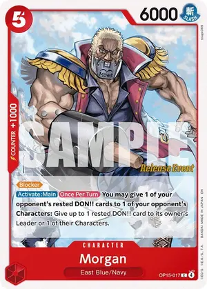 Carta Morgan OP15-017, versión Promo