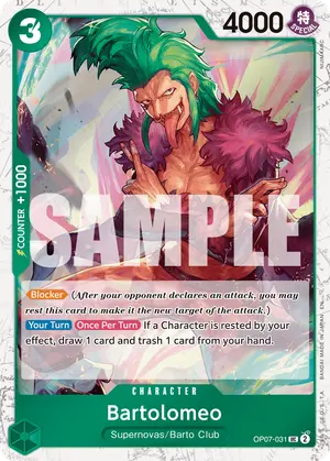 Carta Bartolomeo OP07-031, versión Normal