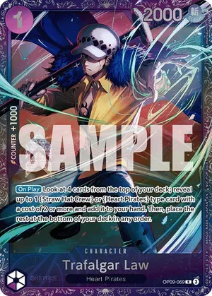 Carta Trafalgar Law OP09-069, versión Arte alternativo