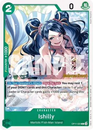 Carta Ishilly OP11-025, versión Promo