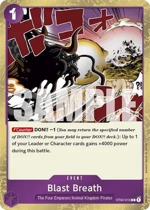 Carta Blast Breath ST04-016, versión Normal
