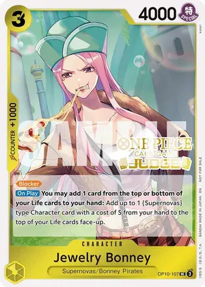 Carta Jewelry Bonney OP10-107, versión Promo