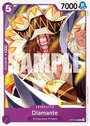 Carta Diamante OP10-068, versión Promo