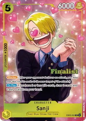Carta Sanji EB02-054, versión Arte alternativo