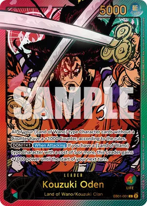 Carta Kouzuki Oden EB01-001, versión SP
